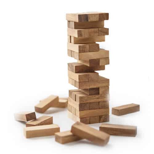 Jenga blocks